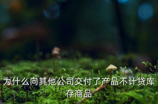 為什么向其他公司交付了產(chǎn)品不計(jì)貸庫存商品