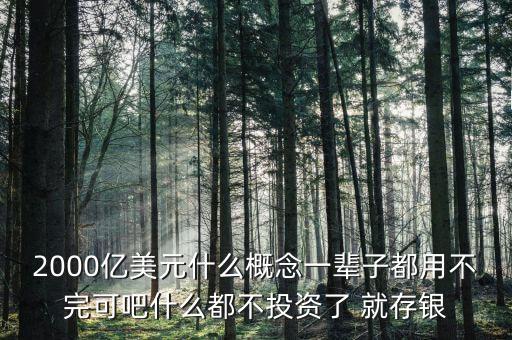 2000億美元是什么概念，2000億美元等于多少人民幣