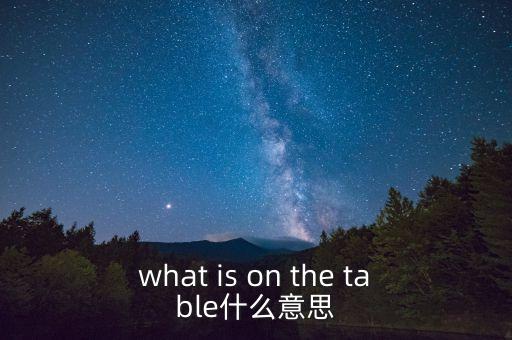 什么是中美bit談判，what is on the table什么意思