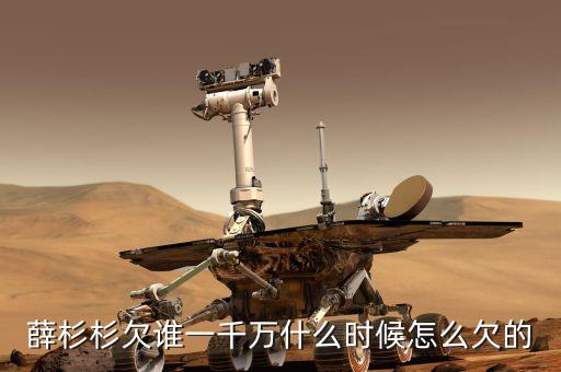 薛杉杉欠誰一千萬什么時候怎么欠的