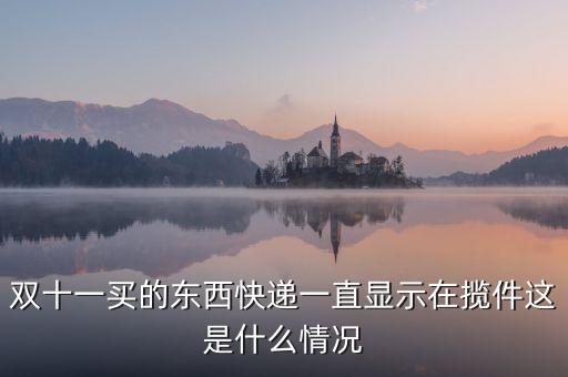 雙十一買的東西快遞一直顯示在攬件這是什么情況
