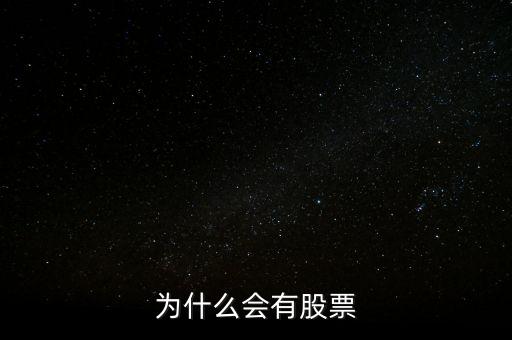 為什么會有股票