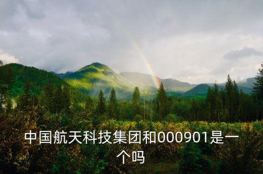中國航天科技集團和000901是一個嗎