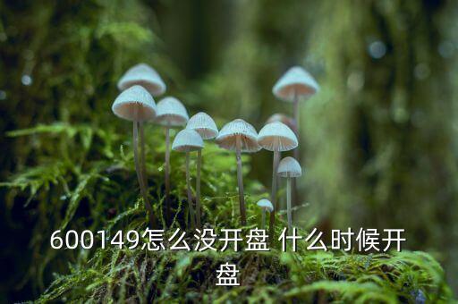 600149怎么沒開盤 什么時(shí)候開盤