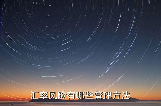 外匯風(fēng)險管理策略主要包括有什么，匯率風(fēng)險有哪些管理方法