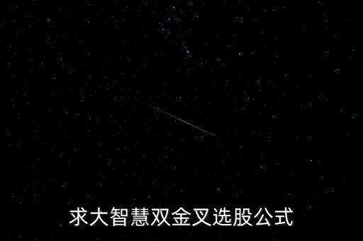 求大智慧雙金叉選股公式