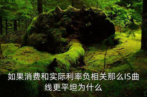 收益曲線變平坦意味著什么，如果消費(fèi)和實(shí)際利率負(fù)相關(guān)那么IS曲線更平坦為什么