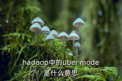 什么叫uber被靜默，hadoop中的uber mode是什么意思