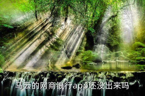 馬云的網(wǎng)商銀行app還沒出來(lái)嗎