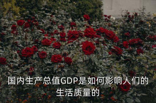 國內(nèi)生產(chǎn)總值GDP是如何影響人們的生活質(zhì)量的