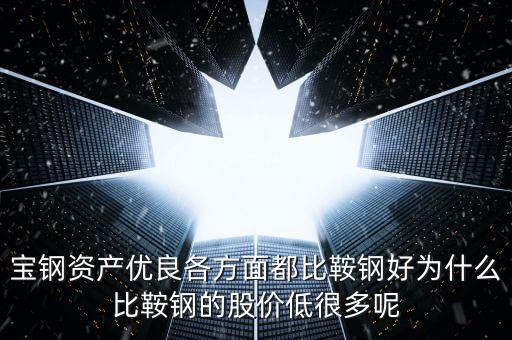 寶鋼資產(chǎn)優(yōu)良各方面都比鞍鋼好為什么比鞍鋼的股價(jià)低很多呢