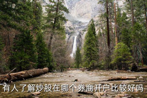 有人了解炒股在哪個券商開戶比較好嗎