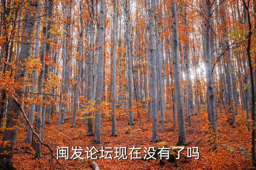 閩發(fā)論壇現(xiàn)在沒(méi)有了嗎