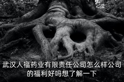 武漢人福藥業(yè)有限責(zé)任公司怎么樣公司的福利好嗎想了解一下