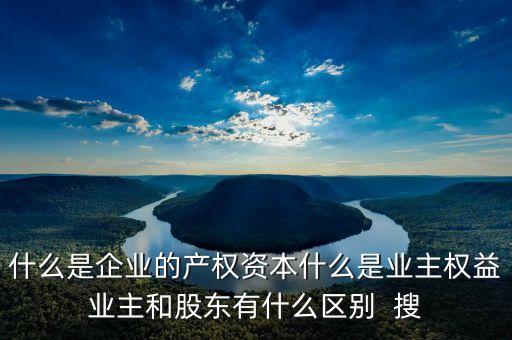 什么是企業(yè)的產權資本什么是業(yè)主權益業(yè)主和股東有什么區(qū)別  搜