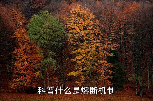 科普什么是熔斷機(jī)制