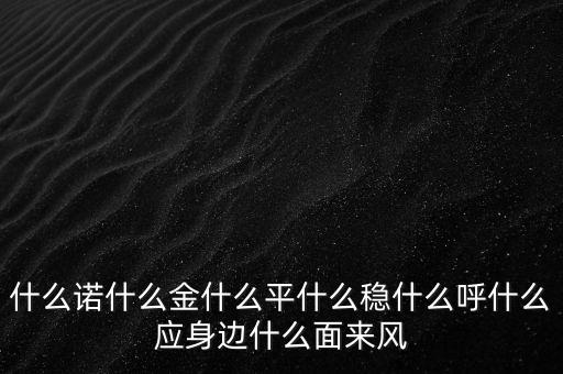 什么諾什么金什么平什么穩(wěn)什么呼什么應(yīng)身邊什么面來(lái)風(fēng)