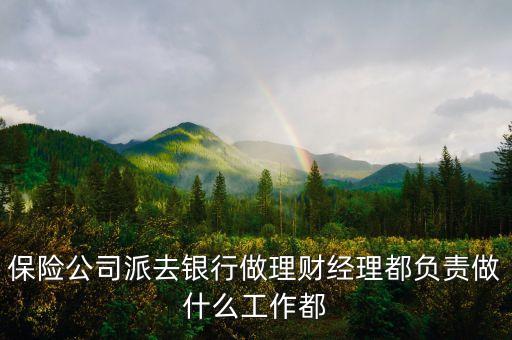 保險(xiǎn)公司派去銀行理財(cái)是做什么，保險(xiǎn)公司派去銀行做理財(cái)經(jīng)理都負(fù)責(zé)做什么工作都
