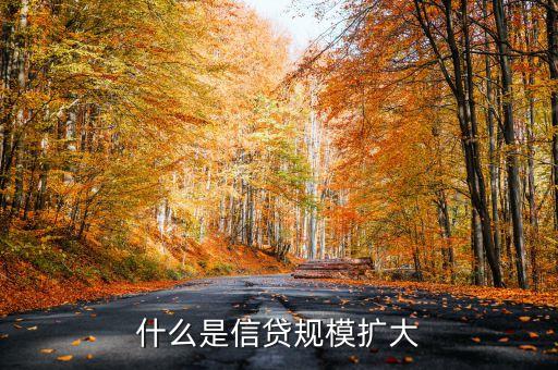 什么是信貸規(guī)模擴大