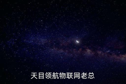 天目領(lǐng)航物聯(lián)網(wǎng)老總