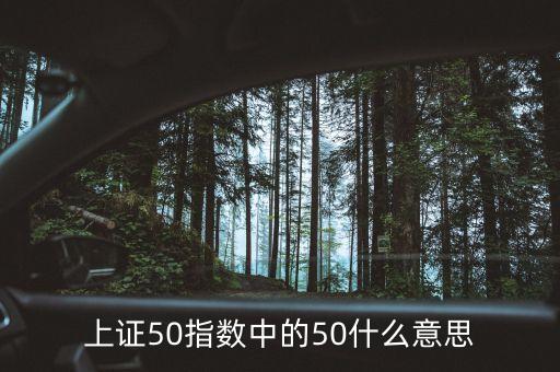 上證50指什么意思，上證50是什么意思還有什么800什么的是什么意思
