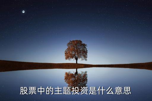 股票中的主題投資是什么意思