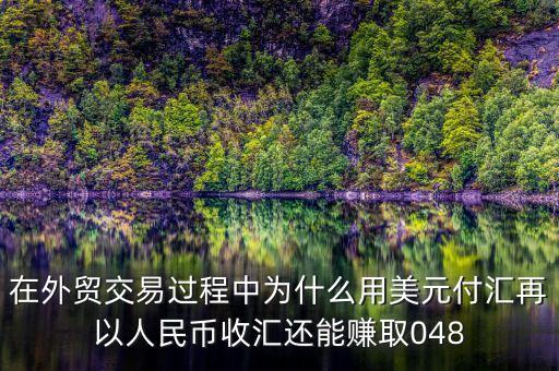 在外貿(mào)交易過程中為什么用美元付匯再以人民幣收匯還能賺取048