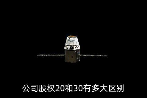 公司股權(quán)20和30有多大區(qū)別