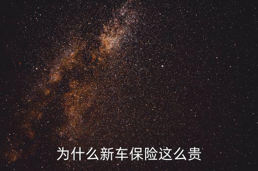 為什么新車保險(xiǎn)這么貴