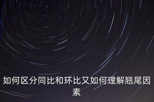 如何區(qū)分同比和環(huán)比又如何理解翹尾因素