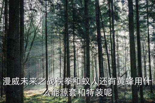 漫威未來之戰(zhàn)鐵拳和蟻人還有黃蜂用什么能源套和特裝呢