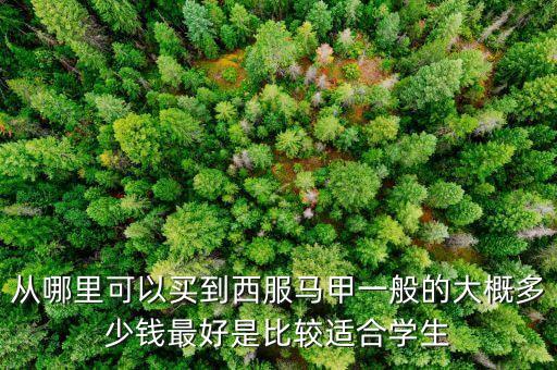 什么牌子賣西裝馬甲，什么牌子的西裝馬甲好