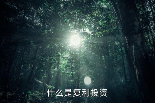 復(fù)利投資是什么意思，什么叫復(fù)利投資方式