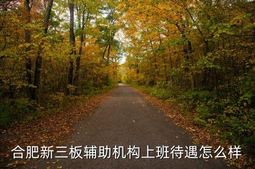 合肥新三板輔助機構(gòu)上班待遇怎么樣