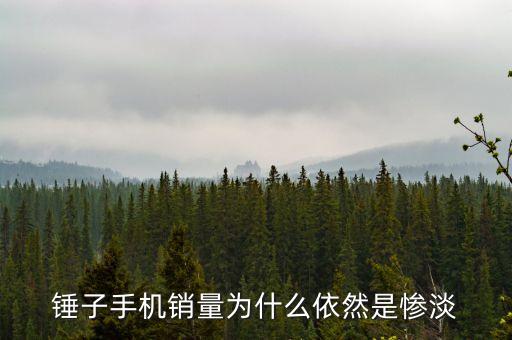 錘子手機(jī)銷量為什么依然是慘淡
