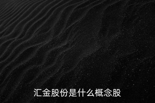 匯金股份是什么概念股