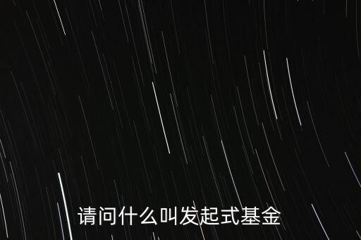 什么是發(fā)起設(shè)立基金，什么是發(fā)起式基金