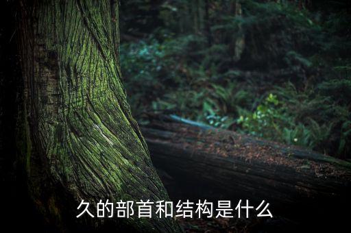 久的部首和結(jié)構(gòu)是什么