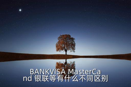 BANKVISA MasterCand 銀聯(lián)等有什么不同區(qū)別