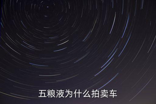 五糧液公司為什么拍賣，五糧液為什么拍賣車