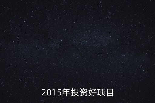 2015投資什么，2015年投資什么最賺錢
