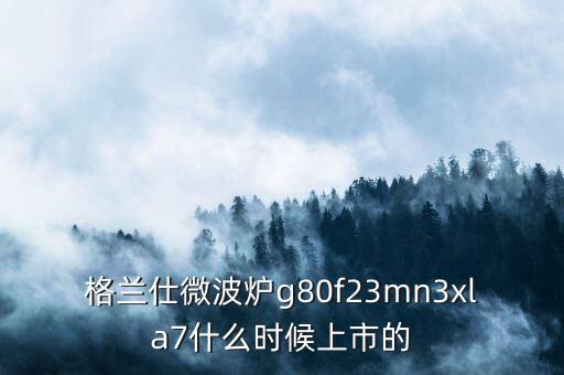 格蘭仕微波爐g80f23mn3xla7什么時候上市的