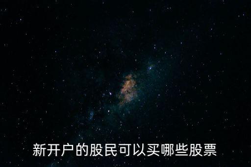 新開(kāi)戶(hù)的股民可以買(mǎi)哪些股票
