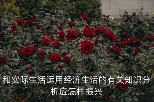 和實際生活運用經(jīng)濟生活的有關(guān)知識分析應(yīng)怎樣振興