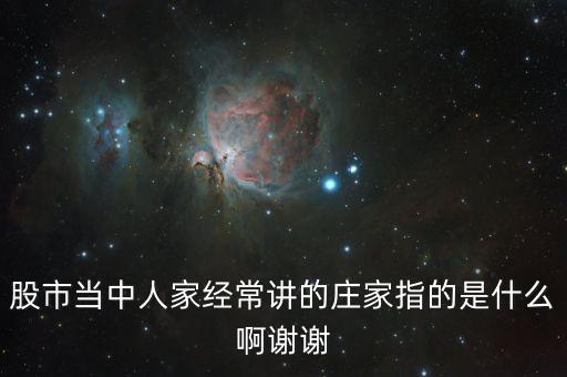 股市莊家是什么意思，股市中的莊家是什么意思