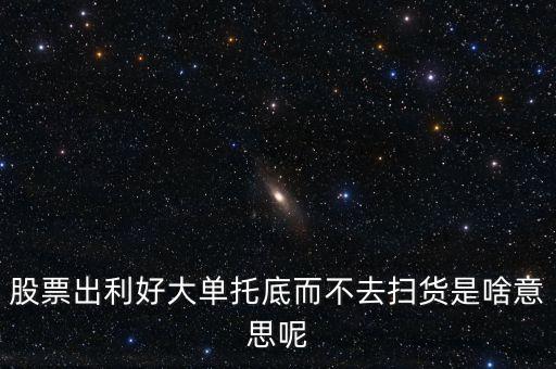 托底資金什么意思，股票交易過(guò)程中好多大的買(mǎi)單托底股價(jià)不動(dòng)是什么意思