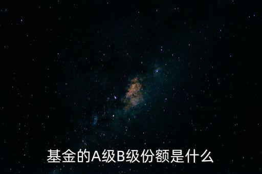 基金份額a類(lèi)b類(lèi)什么意思，基金份額A和B有什么區(qū)別