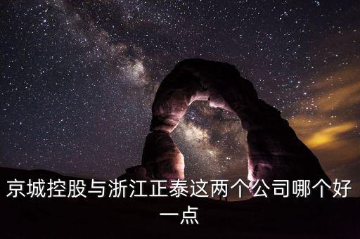 京城控股與浙江正泰這兩個(gè)公司哪個(gè)好一點(diǎn)