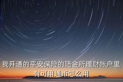 陸金所的通幣是什么，陸金所的通幣可以用來做什么