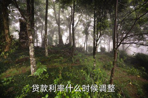貸款利率什么時(shí)候調(diào)整
